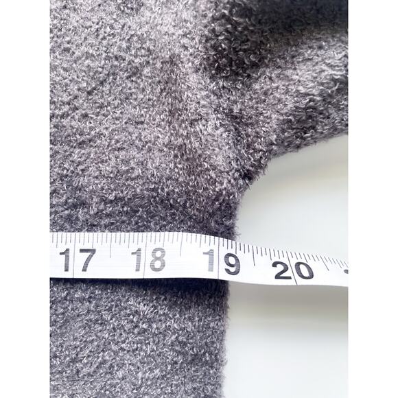 Barefoot Dreams Cozychic Lite Gray Quarter Zip Sweter Size XS - Picture 5 of 6